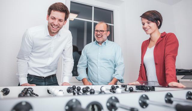 Matthias Rösler im Team mit Cornelius Faust und Jenny Graf