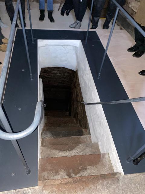 Der Abgang zur Mikwe in Miltenberg