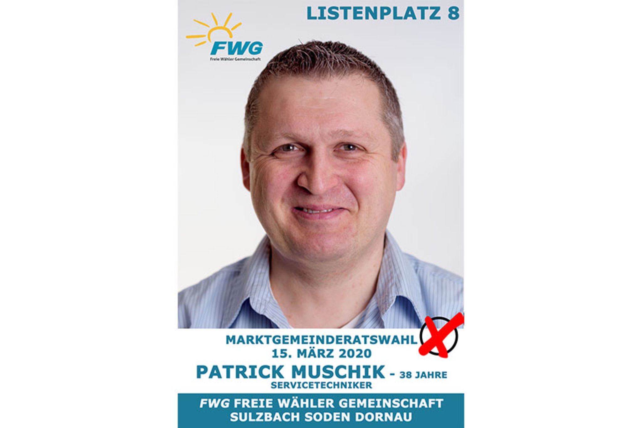 Kandidatinnen und Kandidaten der Freien Wähler Gemeinschaft Sulzbach