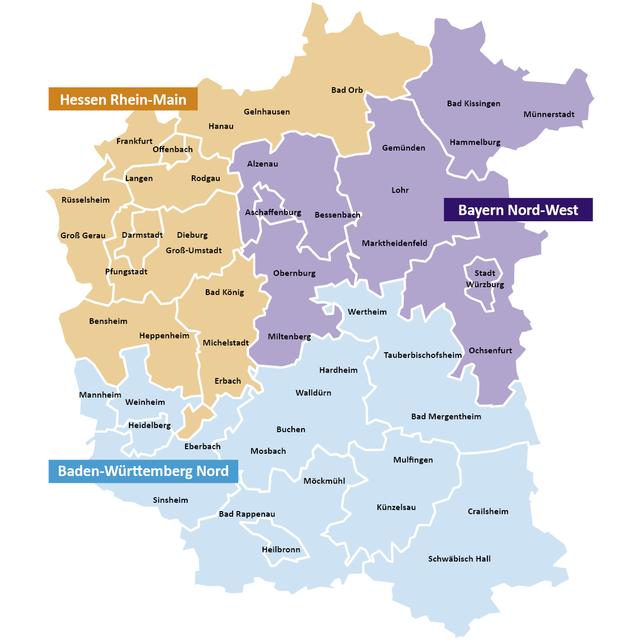 Meine Zukunft Ausbildung & Studienplätze erscheint in diesen 3 Regionen jeweils als Einzelausgabe.
