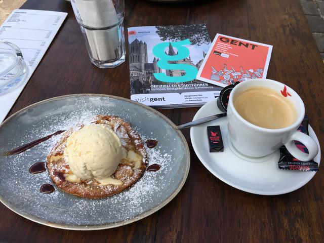 Kaffepause in Belgien in Gent ...fast schon ein Traum!