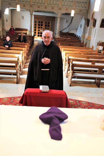 Beim Dankgottesdienst: Bruder Antonius in leerer Kirche | Foto: privat