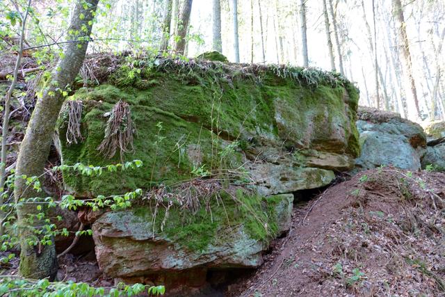  Alte Fels-Formationen im Kaltenbachtal. 
