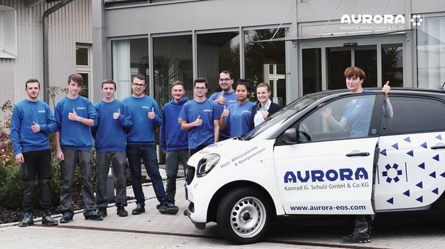 Acht verschiedene Ausbildungswege können bei Aurora in Mudau beschritten werden. Das Azubimobil steht allen Auszubildenden zur freien Verfügung.