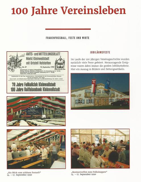 Auszug aus der Festschrift des FC 1920 Kleinwallstadt e.V. zum 100-jährigen Vereinsjubiläum. | Foto: FC 1920 Kleinwallstadt e.V.