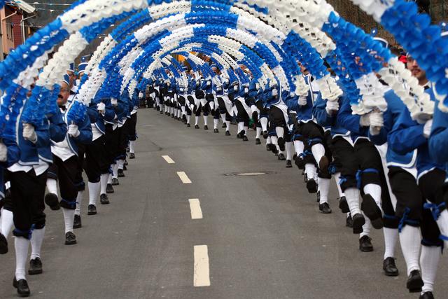 Der traditionelle Schäfflertanz in Stadtprozelten. | Foto: privat