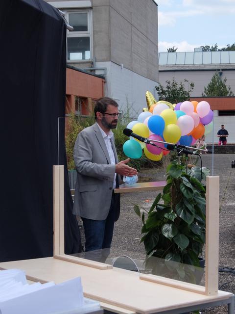 Der Landrat Scherf bei seinem Grußwort | Foto: Wilke