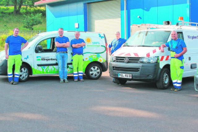 Ein Teil des Stadtwerketeams  | Foto: Stadtwerke Klingenberg