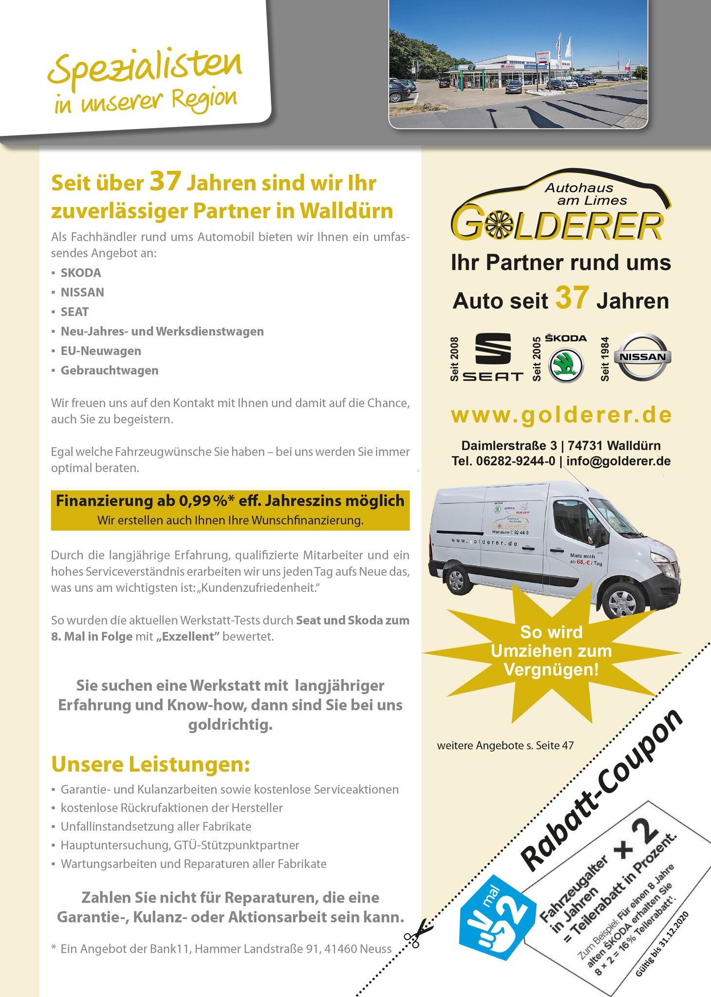 Spezialist Der Region Autohaus Golderer Ihr Partner Rund Ums Auto Seit 37 Jahren Walldurn