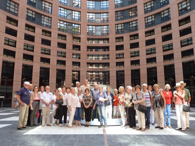 Besuch des Deutsch-Französischen Clubs Miltenberg im Europaparlament in Strasbourg | Foto: Brigitte Hartung-Bretz