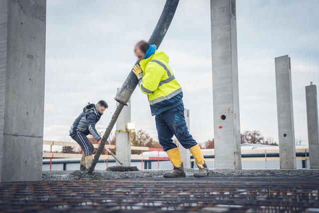 Baustelle Lieblos - Beton gießen | Foto: PP Bausysteme GmbH