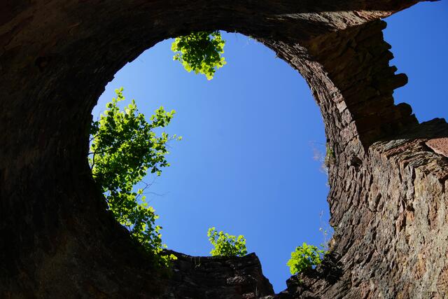 Sagenumrankt, geschichtsträchtig und reich an Natur-Erlebnissen ist hier auf der Ruine Kollenburg die einstige Anlage. 