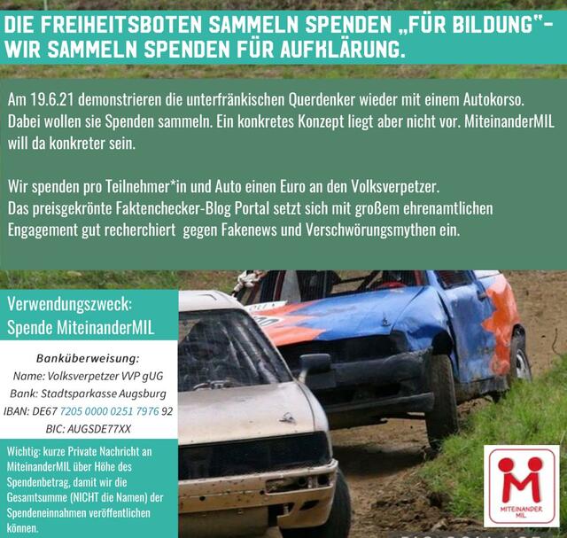 Bis Ende der Woche sind noch Spenden möglich.  | Foto: MiteinanderMIL