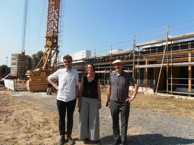 von links: Projektleiter Philipp Gengenbach, Architektin Eva Caspar und Architekt Martin Bez. 