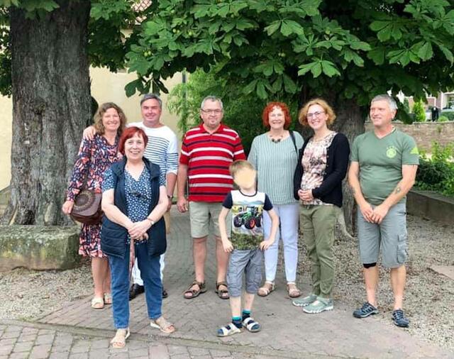 Eine Stadtführung als Geburtstagsgeschenk und zum Abschluss ein Gruppenbild.