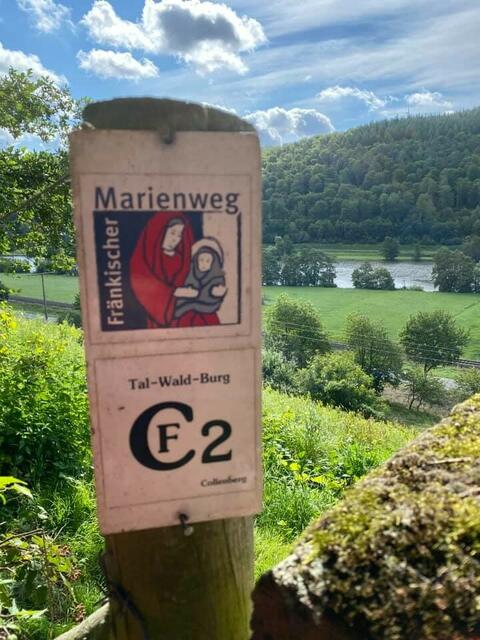 Teilabschnitt des Sandstein-Kulturwegs zwischen Collenberg und Dorfprozelten