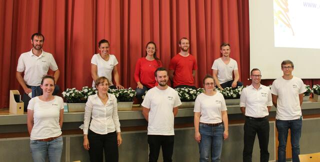 Die Ausschussmitglieder Oben von links nach rechts: Raphael Ziegler, Tatjana Stapf, Chantal Radeck, Jonas Nutz, Daniel Blum
Unten von links nach rechts: Tina Fugel, Kerstin Nawrot, David Lehr, Lotte Spielmann, Bastel Langolf, Michael Berberich.
  | Foto: Circus Blamage
