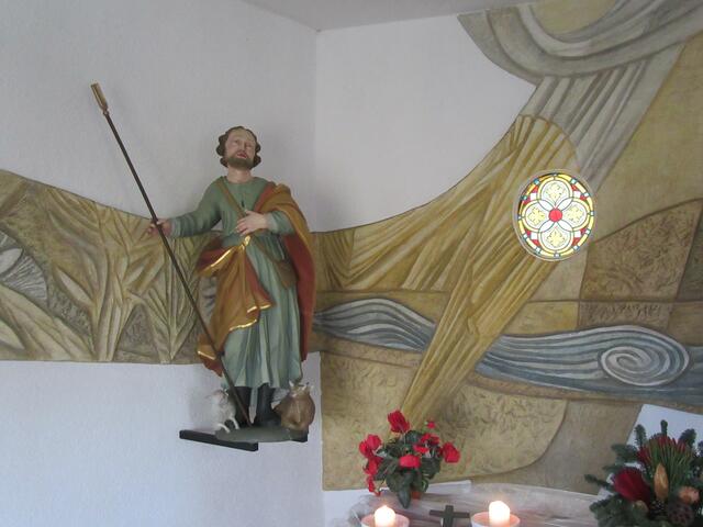 Der Ortspatron Hl. Wendelin in seiner Kapelle  | Foto: Friedrich Frank