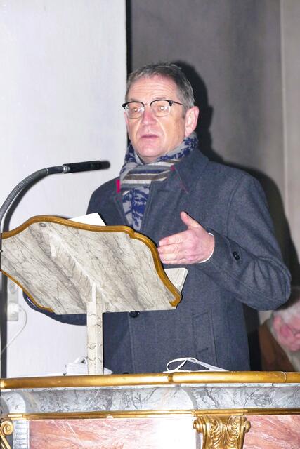 Bernd Kahlert, 1. Bürgermeister der Stadt Miltenberg bei seinem Grußwort