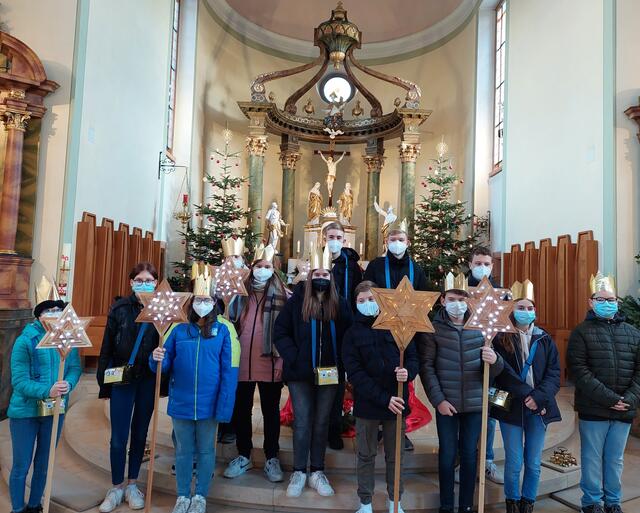 Aussendung der Röllbacher Sternsinger