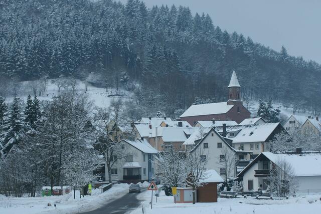 Winterliches Riedern im Erftal.