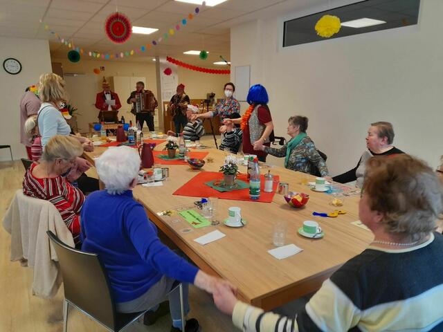 Fasching in der Caritas-Tagespflege am Schwanen in Bürgstadt