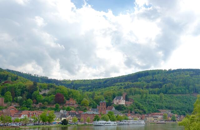Blick von der Mainbrücke auf Miltenberg.