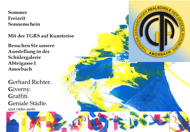 Collage aus Schülerarbeiten der 9b zu Gerhard Richter | Foto: Brigitte Hartung-Bretz
