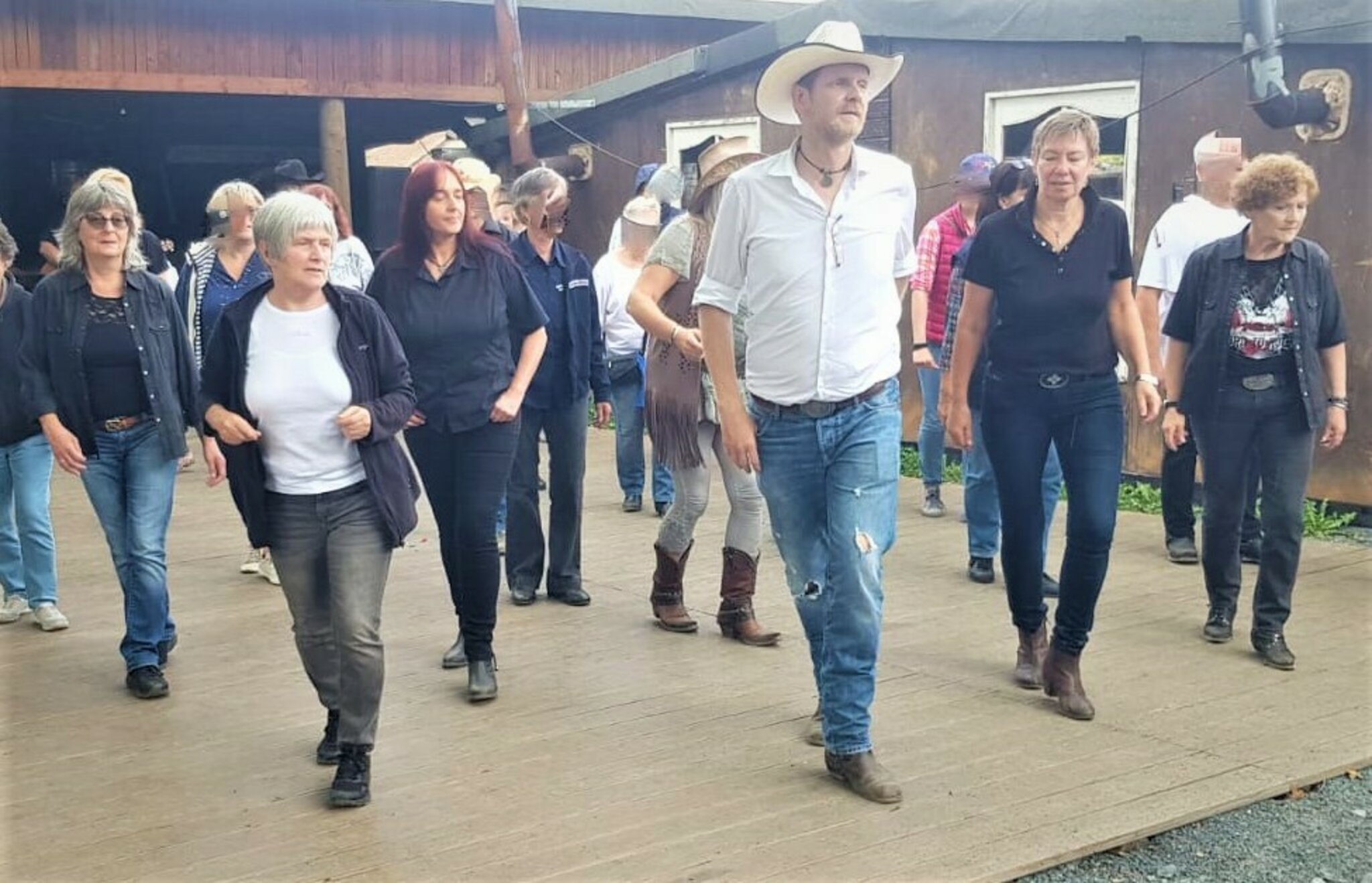 Life Tanzen Spessart Bandits besuchten die Country Freunde in