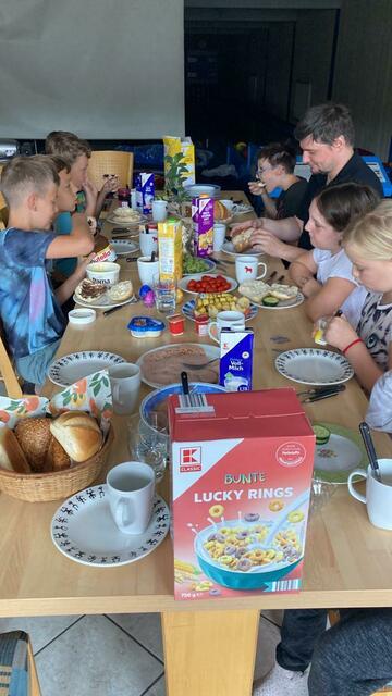 gemeinsames Frühstück