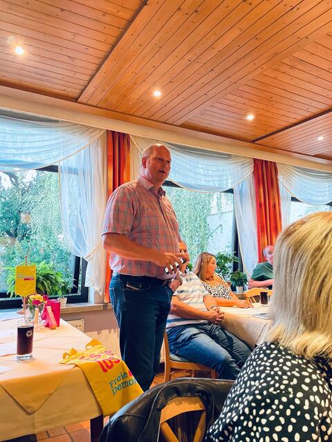 Frank Zimmermann berichtet über die vergangenen zwei Jahre | Foto: 2022 FDP KV Miltenberg, freigegeben für Pressezwecke