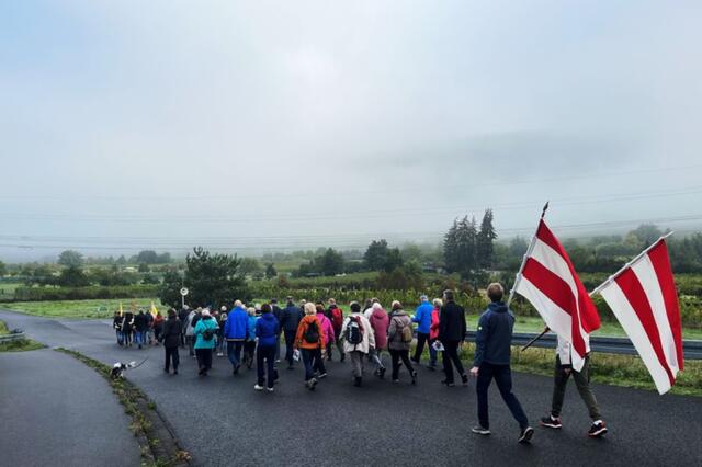 Nach dem Beginn der Engelbergwallfahrt in Miltenberg-Nord | Foto: Pfarrvikar Ninh