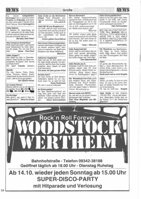 Kleinanzeigen, News Magazin, Oktober 1984