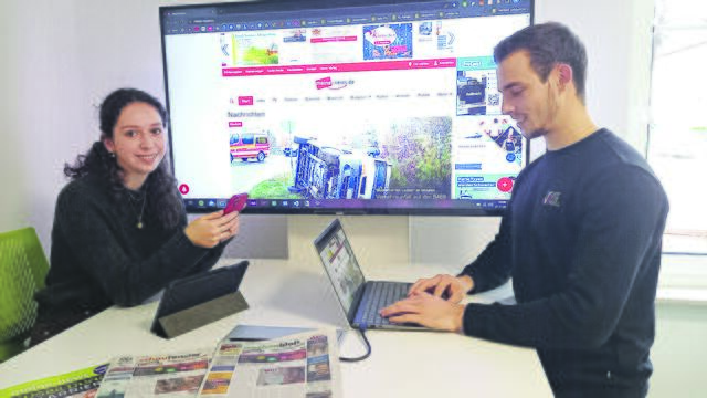 Selina Orth und Jonas Gockert von News Creativ