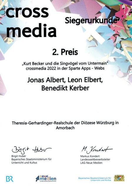 Siegerurkunde 
