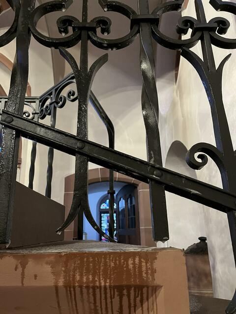 Geländer und Treppe der Kanzel | Foto: Lutz Domröse