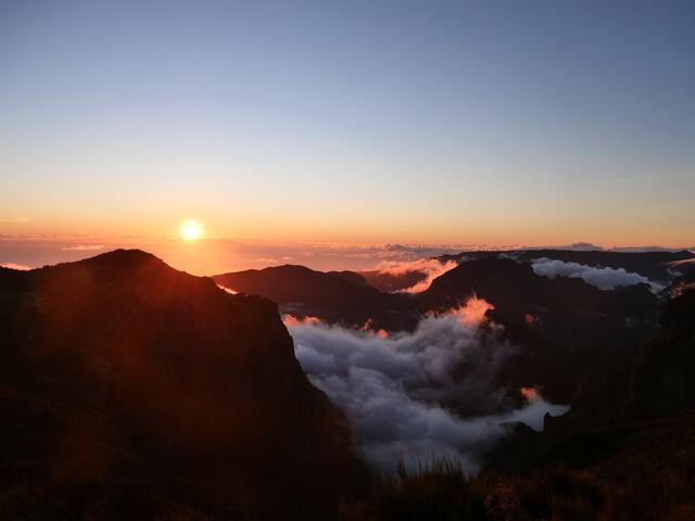 Sonnenuntergang am Pico do Arieiro