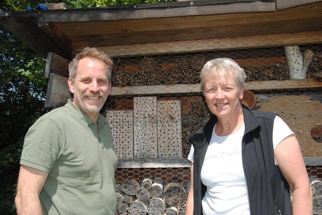 Markus Füller und Anja Ühlein, Lehrkräfte am Hermann-Staudinger-Gymnasium in Erlenbach. | Foto: Andrea Kaller-Fichtmüller