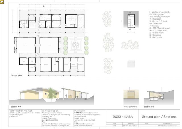  Renovierung des örtlichen Krankenhauses in Bangem: geplanter Grundriss  | Foto: Children of Bangem e. V.