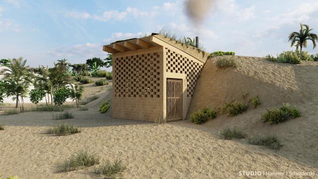 Renovierung des örtlichen Krankenhauses in Bangem: Müllverbrennungsanlage | Foto: Children of Bangem e. V.