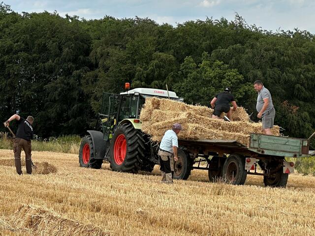Strohballen für WENSCHDORF FILMREIF Freiluft- und Bulldog-Kino 4.0 am 9. September 2023 | Foto: Musikverein Odenwälder Trachtenkapelle Wenschdorf-Monbrunn e. V.