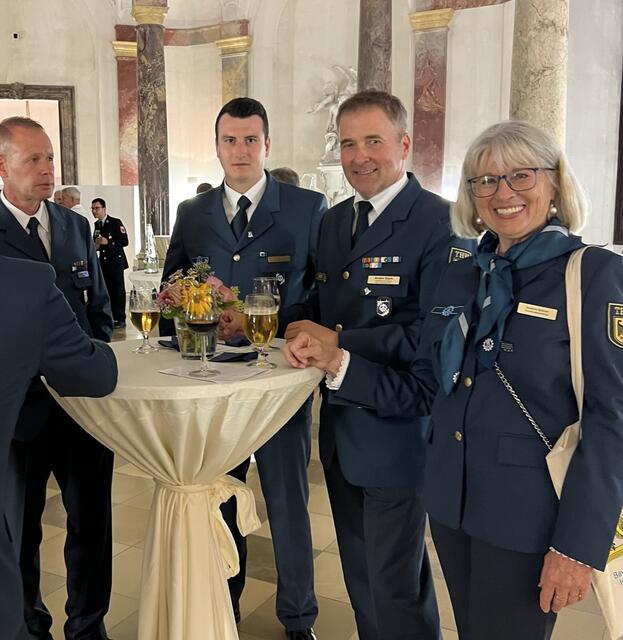 Benedikt Heyder, Eric White, Andre Stark und Beatrice Brenner vom THW Obernburg | Foto: THW Obernburg