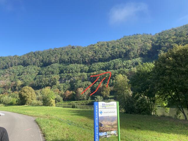 Hier sind man den Weg den wir gelaufen sind. 