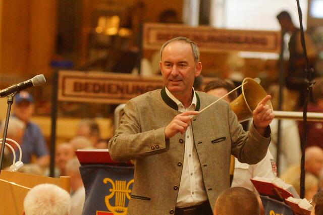 Hubert Aiwanger, der stellvertretende Bayerische Ministerpräsident in Miltenberg während der diesjährigen Michaelismesse.