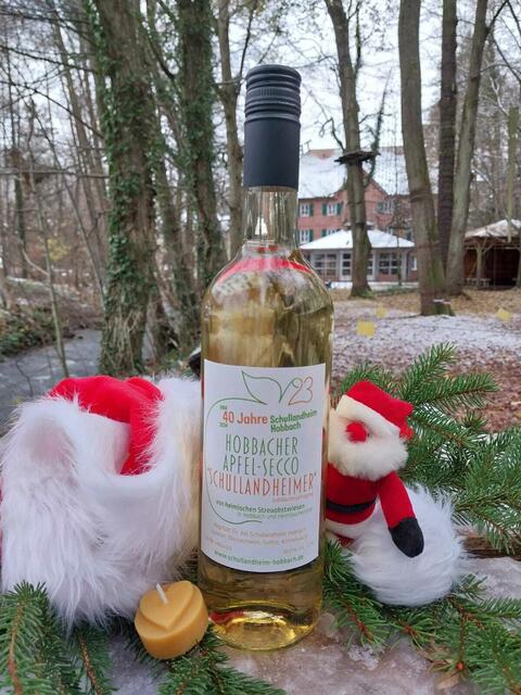 Das ideale Weihnachtsgeschenk: der "Schullandheimer" Apfel-Secco | Foto: SLH Hobbach