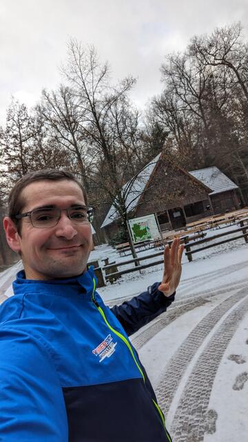 Die Challenge fing mit Schnee an. | Foto: Christian Fahs