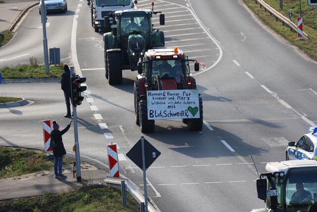 Bildergalerie Bauernproteste Landkreis Miltenberg 08.01.2024 Miltenberg