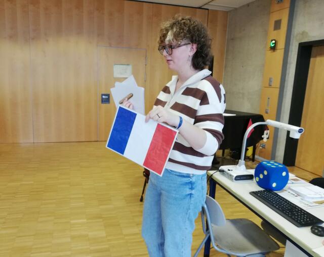 Die Europäische Freiwillige des Bezirks Unterfranken in Aktion! | Foto: Brigitte Hartung-Bretz