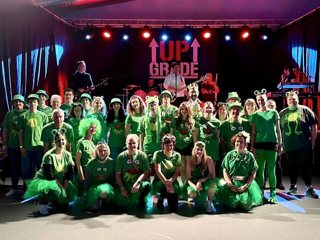 Froschalarm: Das Helferteam des Gesang- und Musikvereins. 