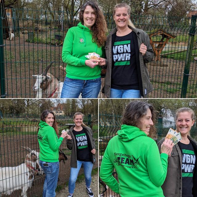 Spendenübergabe von Vanessa Wengerter an Sandra Daniel. | Foto: Vanessa Wengerter 